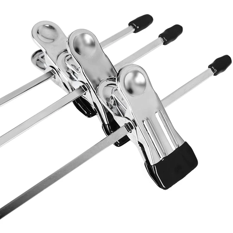Nancy's Kledinghangers - 20 x metalen broekhanger - Kledinghanger - Kleerhanger (extra breed) - Antislip - 40 x 10,5 cm - Verchroomd