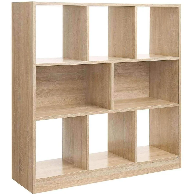 Nancy's Ykoda Boekenkast - Vakkenkast - Wandkast - Opbergkast - Eiken - ± 100 x 30 x 100 cm