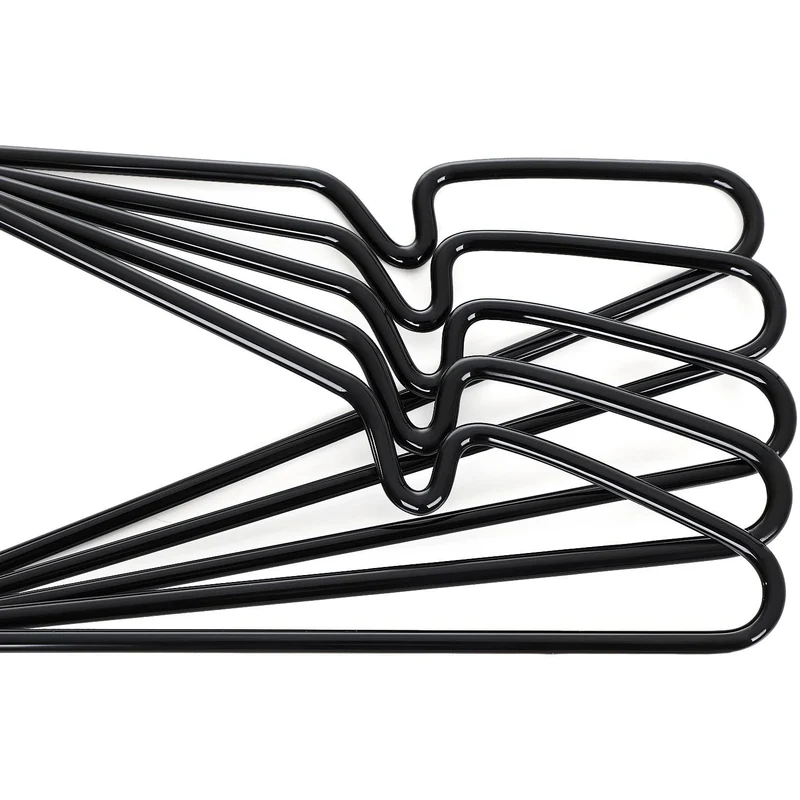 Nancy's Brunel Kledinghangers - 20 Stuks - Premium - Anti-Slip - Draaibare Haak - Zwart - ‎‎42.5 x 0.4 x 20.5 cm