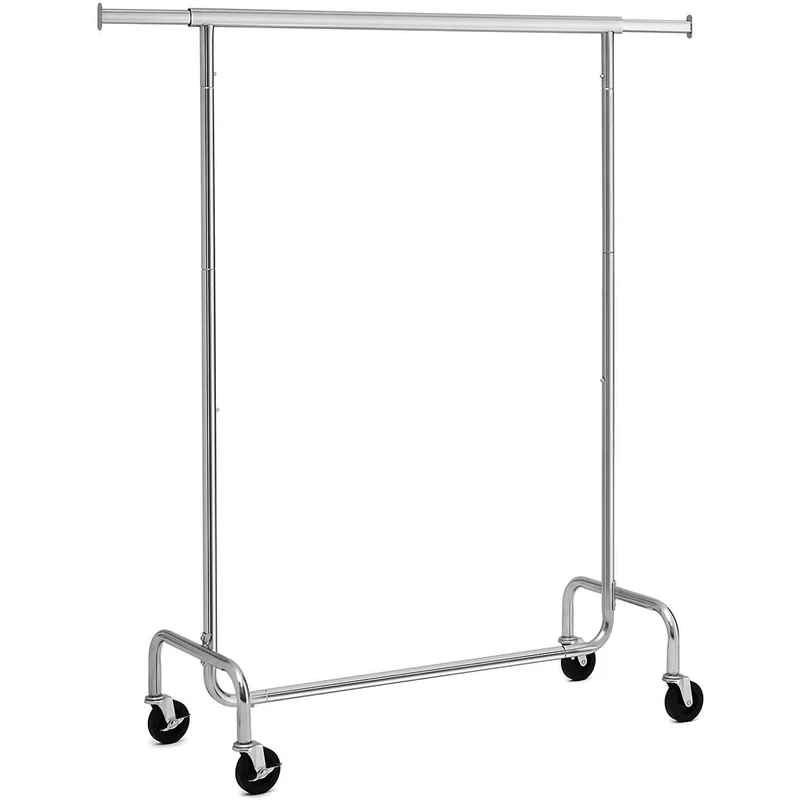 Nancy's Corticos Kledingrek - Stevig Garderoberek - Uitschuifbaar - Zilver- Draagvermogen tot 130 KG