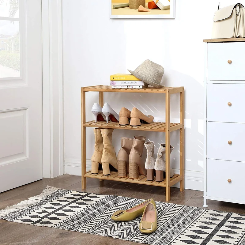 Nancy's Gueifaes Badkamerrek - Opbergrek - Badkamerkastje - Bamboe - ± 60 x 25 x 65 cm