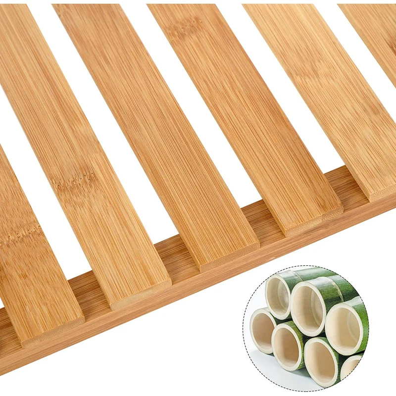 Nancy's Gueifaes Badkamerrek - Opbergrek - Badkamerkastje - Bamboe - ± 60 x 25 x 65 cm