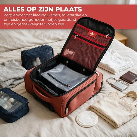 Nancy's Swiss Traveller Underseater Koffer - Handbagage Koffer - Trolley - Met Cijferslot en Trekstang - 24 Liter - 40 x 30 x 20 cm