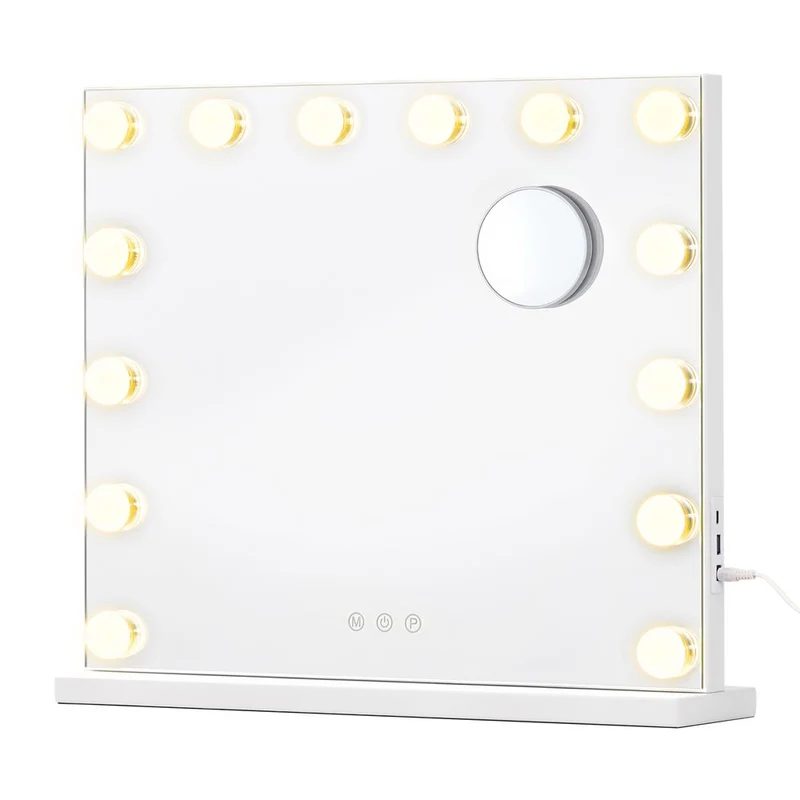 Nancy's Termoli Make-Up Spiegel - Hollywood Spiegel - Make Up Spiegel met Verlichting - Matwit - ± 45 x 50 x 6 cm