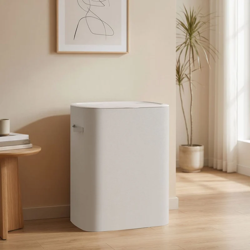 Nancy's Strembo Wasmand - Wassorteerder - Wasbox - 2 vakken - Beige - 160 Liter