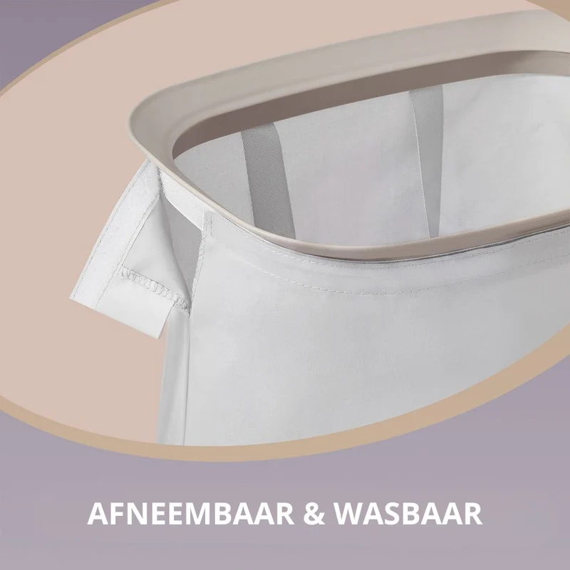Nancy's Strembo Wasmand - Wassorteerder - Wasbox - 2 vakken - Beige - 160 Liter