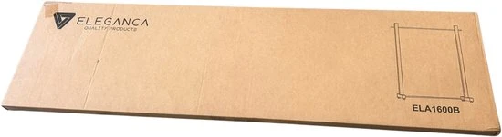 Eleganca Eleganca Professioneel Stevig Kledingrek - Garderoberek Geschikt voor Kledingwinkels & Boetieks - Draagvermogen 100kg - Metaal - Zwart - 120 x 40 x 160 cm