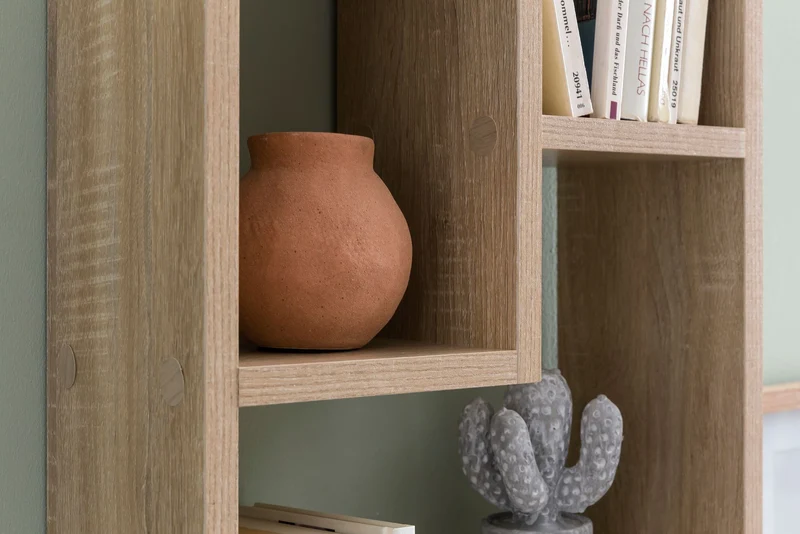 Nancy's Sorval Wandplank - Wandrek - Sonoma - ± 35 x 15 x 90 cm