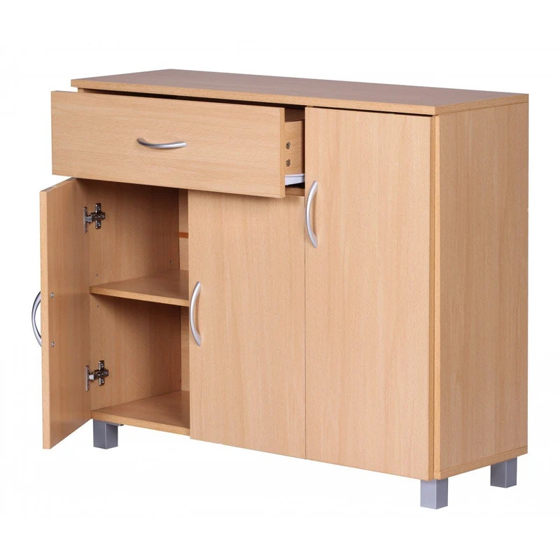 Nancy's Lebanon Dressoir - Gangkast - Ladekast - Opbergkast - Beukenhout - 90 x 30 x 75 cm