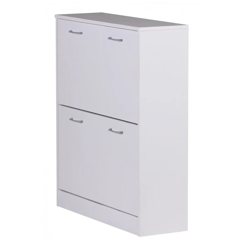Nancy's Hobbs Schoenenkast - Schoenenrek - Schoenen Organizer - Opbergkast - Wit - ± 75 x 25 x 90 cm