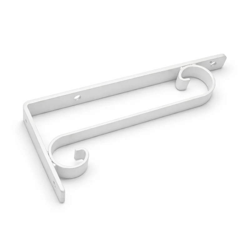 Support Étagère Fer Forgé Blanc – Pack 2