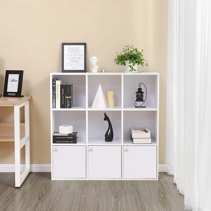 Nancy's Naduro Boekenkast - Vakkenkast - Opbergkast - Wit - ± 100 x 30 x 100 cm