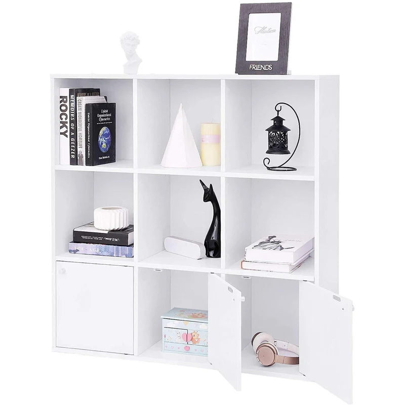 Nancy's Naduro Boekenkast - Vakkenkast - Opbergkast - Wit - ± 100 x 30 x 100 cm