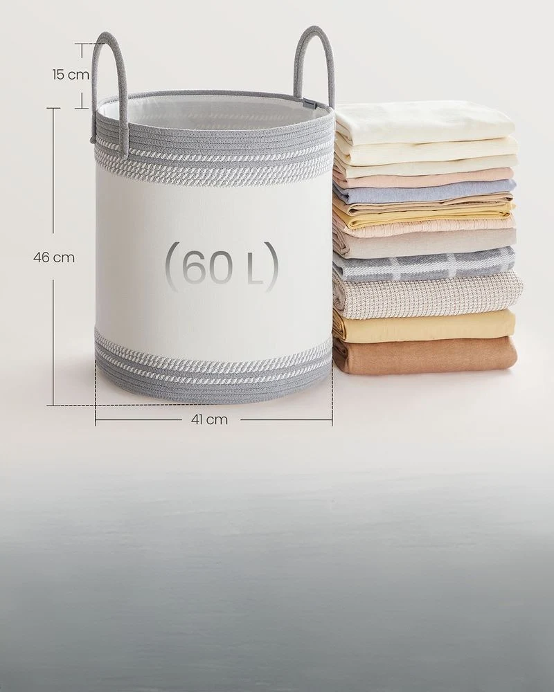 Nancy's Erula Wasmand - Wasbox - Duifgrijs - 60 Liter