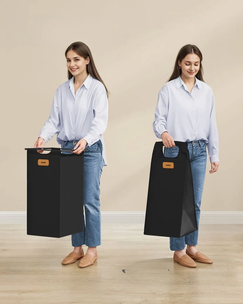 Nancy's Nave Wasmand - Wassorteerder - Wasbox - Zwart / Bruin - 150 Liter
