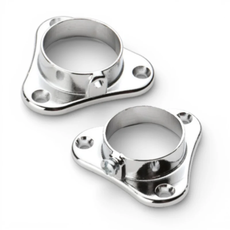 Support Tube Rond 25mm Triangulaire RF159 (2 pièces)