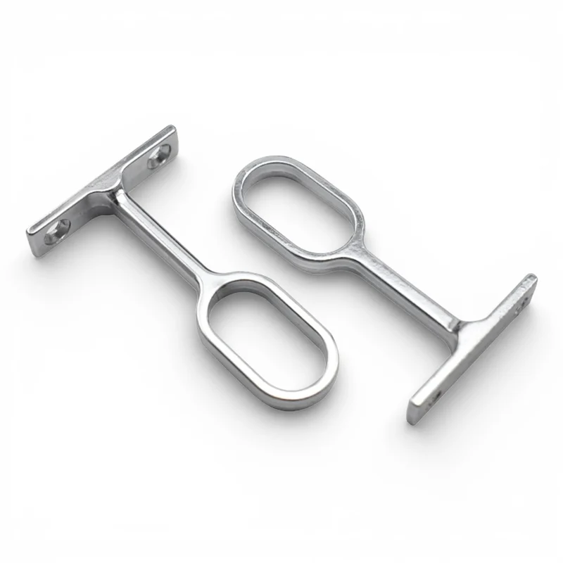 Support Tube Oval pour Dressing et Armoires (2 pièces)