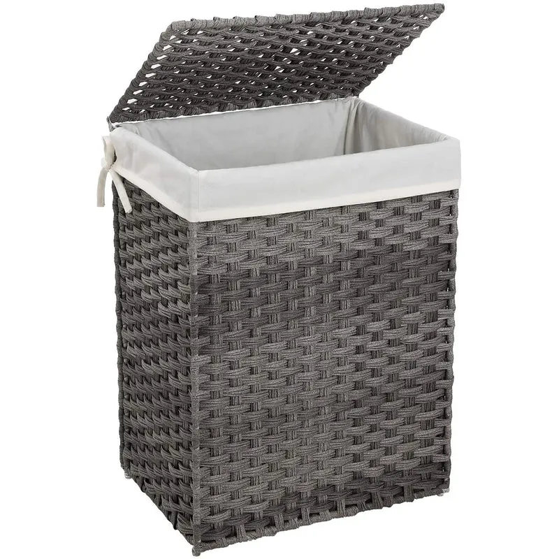 Nancy's Caxias Wasmand - Wasbox - Grijs - Rotan - 90 Liter