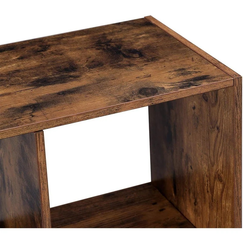Nancy's Brookline Vintage Boekenkast - Opbergkast - Wandkast - Vakkenkast - ± 100 x 30 x 100 cm
