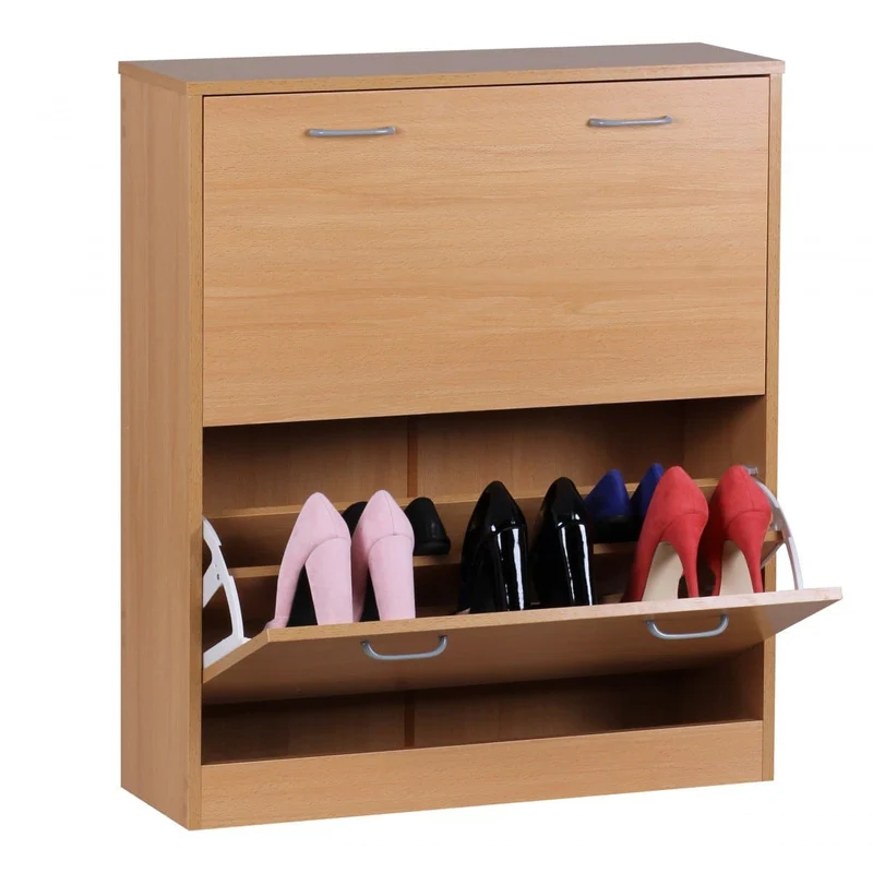 Nancy's Reguengo Schoenenkast - Schoenenrek - Schoenenkast - Beuken - ± 75 x 25 x 90 cm