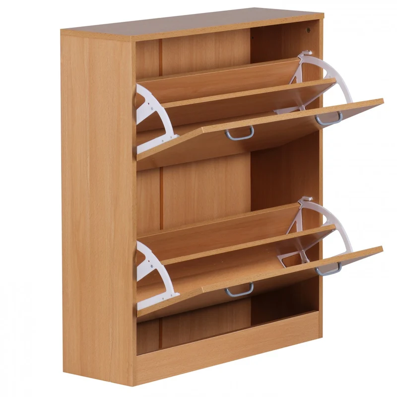 Nancy's Reguengo Schoenenkast - Schoenenrek - Schoenenkast - Beuken - ± 75 x 25 x 90 cm