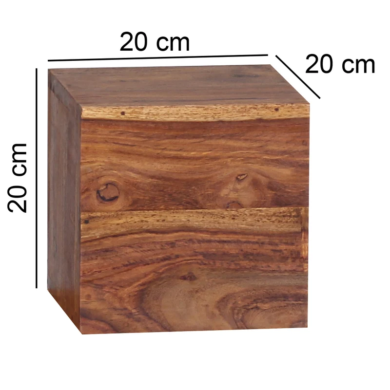 Nancy's Jericho Wandplanken Set Van 4 - Wandblokken - Massief Sheeshamhout - Verschillende afmetingen