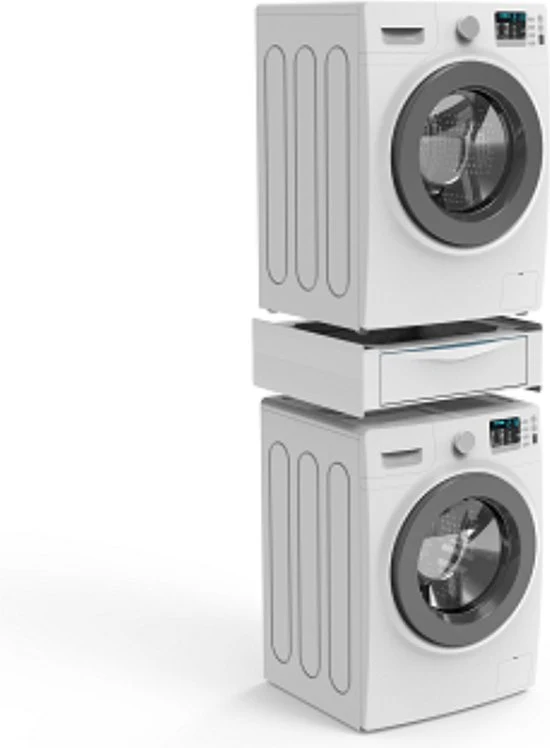 Meliconi Basetorre Extra - Uitneembare lade - Stapelset - Wasmachine accessoire - Wasmachine lade