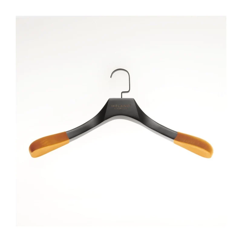 Milano Luxurious Chique oranje velvet kledinghanger met zwarte haak