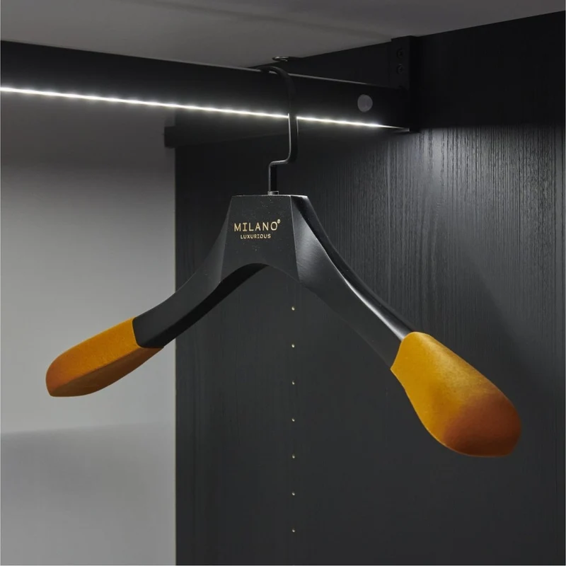 Milano Luxurious Chique oranje velvet kledinghanger met zwarte haak