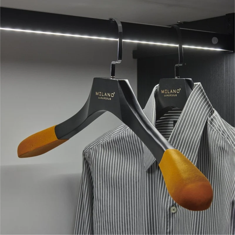 Milano Luxurious Chique oranje velvet kledinghanger met chrome haak