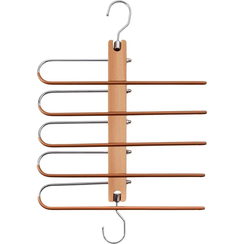 Eleganca Luxe houten broekhanger 5in1