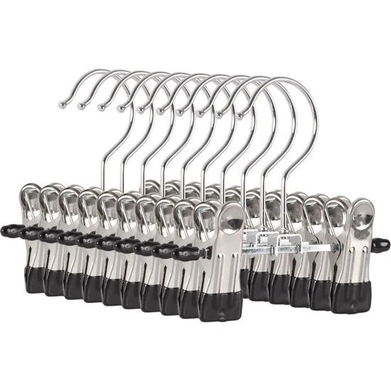 Eleganca klemhanger dubbel - laarzenhanger- kledinghanger- baby broekhangers 10 Stuks