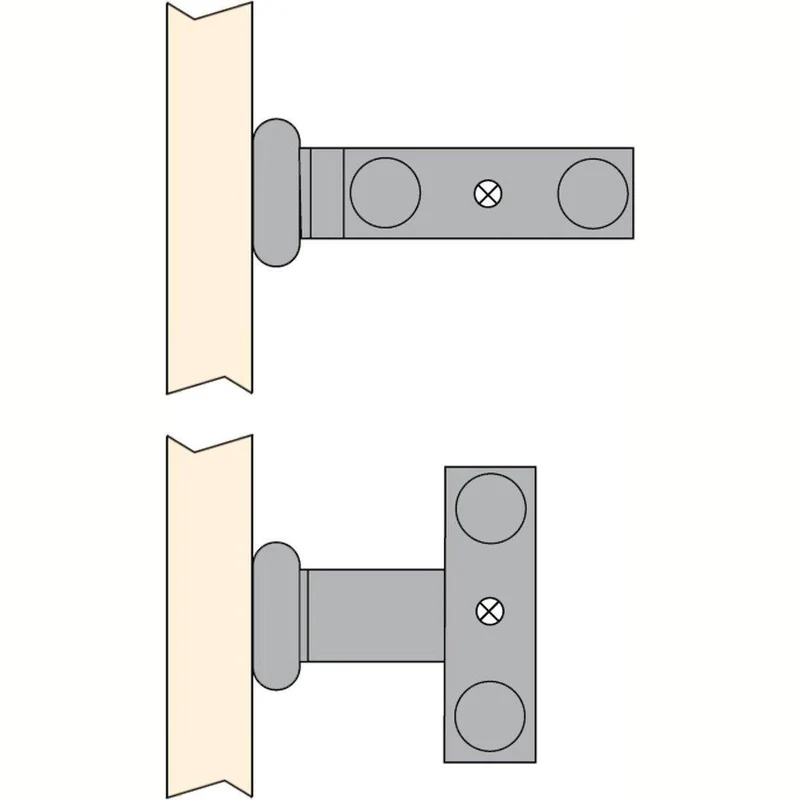 Eleganca Uittrekbaar aluminium handdoekrek 2 armen 44cm Zilver
