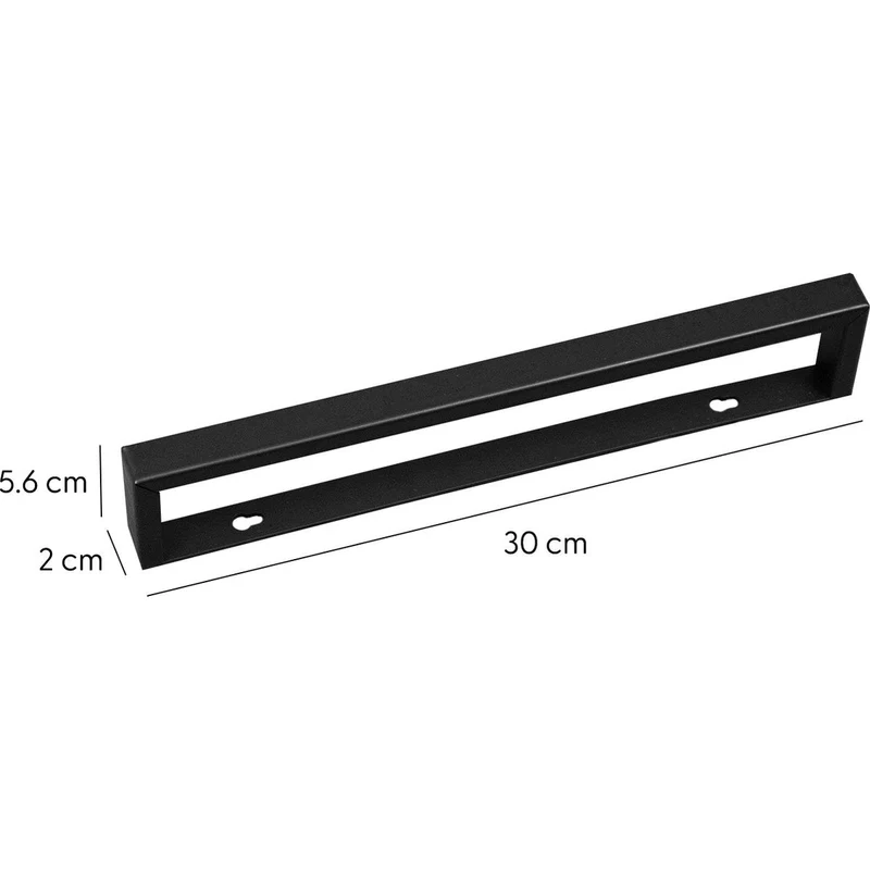 Eleganca Industrieel wand handdoekrek Mat Zwart