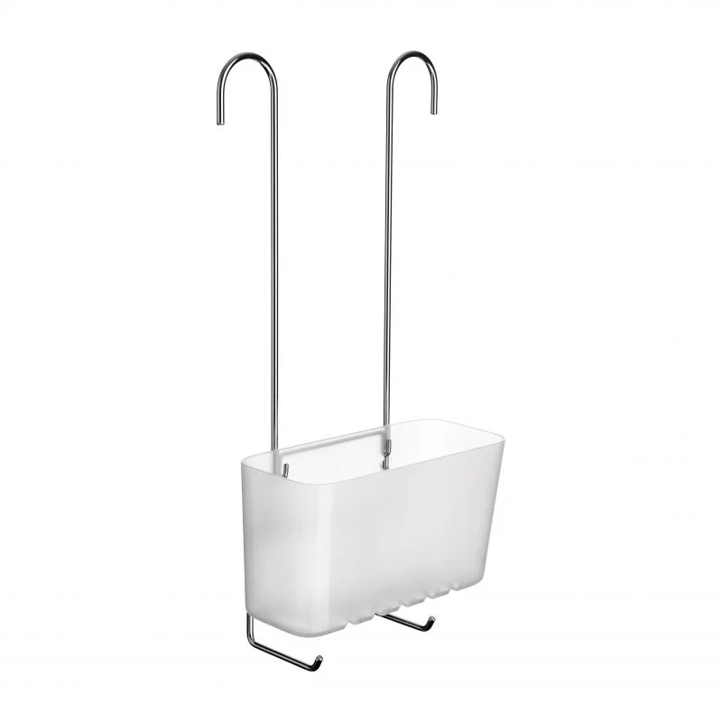 PANIER DE DOUCHE SINGLE GLACÉ - Inox Sans Perçage avec Crochets