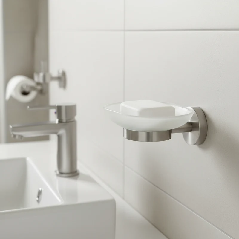 Porte Savon Inox - Support Mural Salle de Bain Brossé