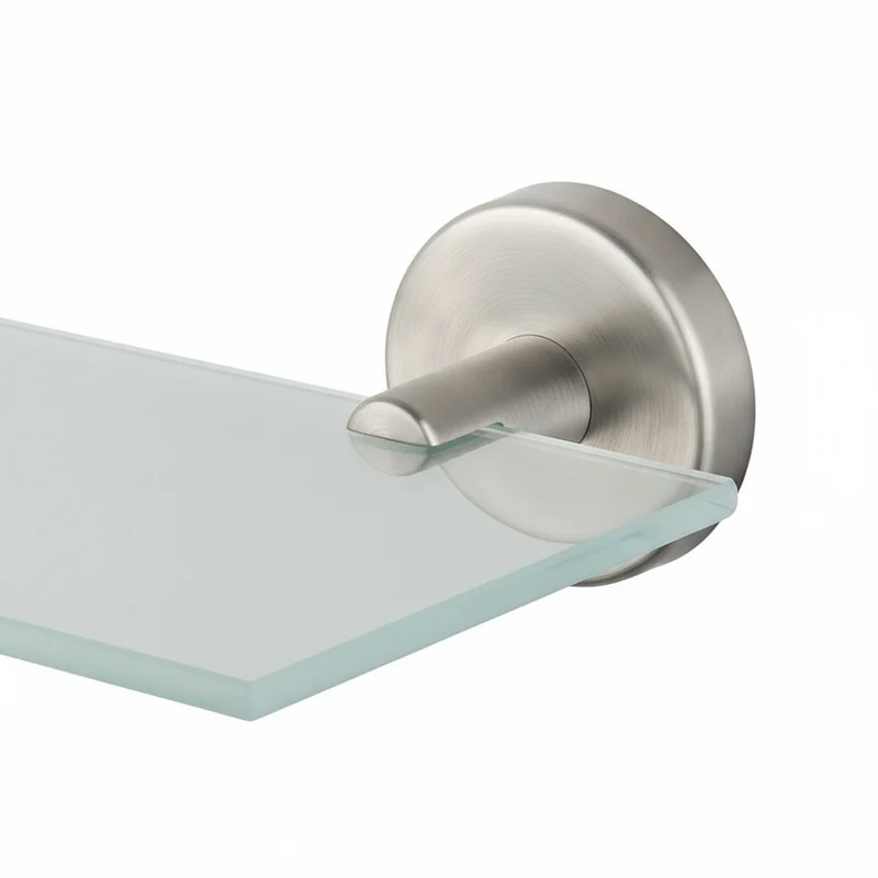 CaMeRo Étagère en Verre Inox 50cm - Tablette Salle de Bain Design