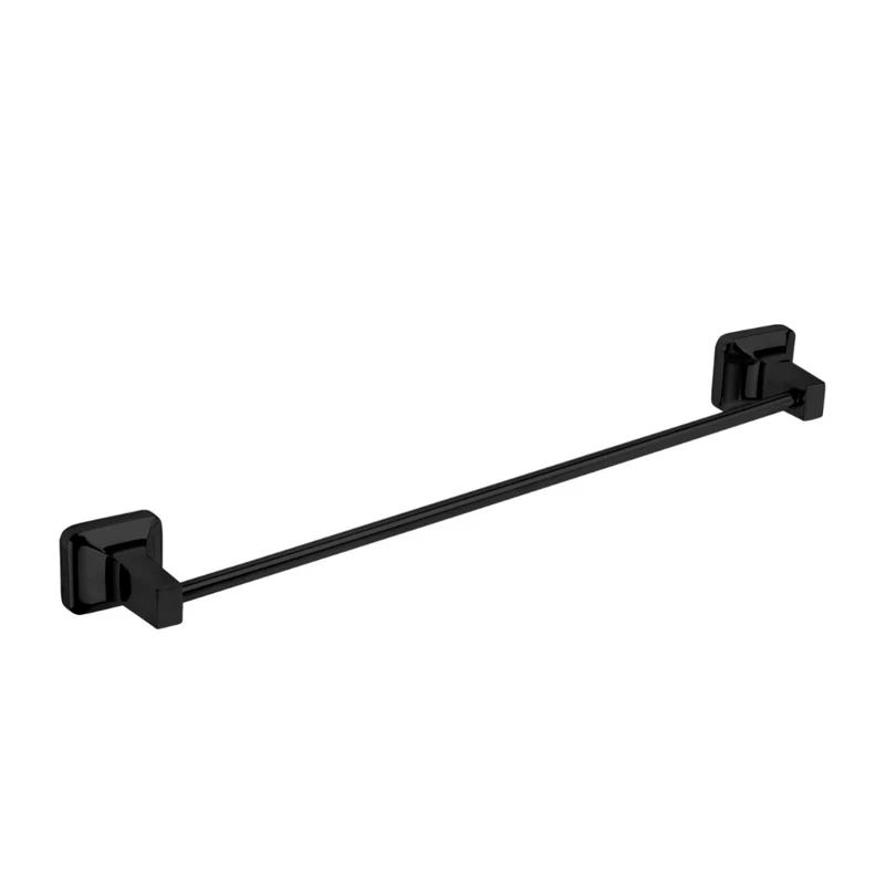 CaMeRo Porte Serviette UNO Noir 60cm - Barre Murale Salle de Bain