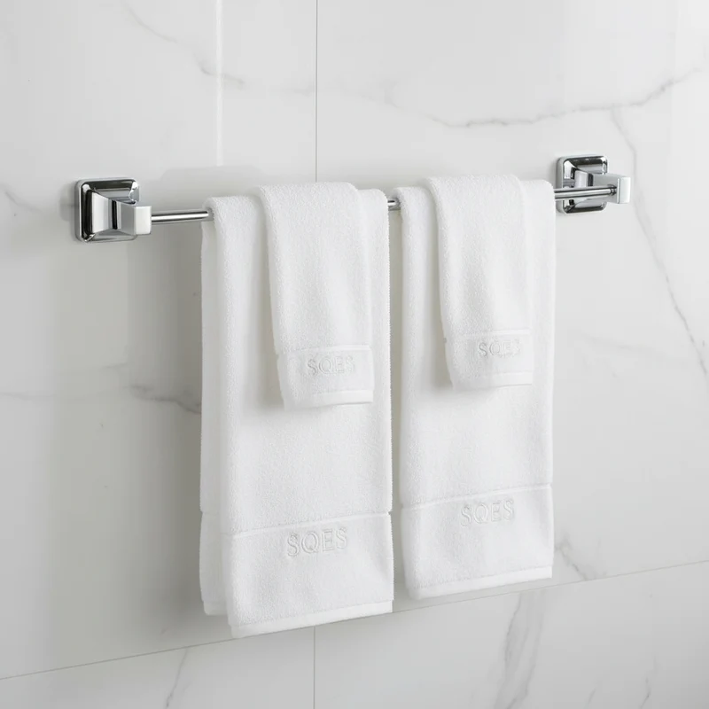 CaMeRo Porte Serviette UNO Chrome 60cm - Barre Murale Salle de Bain