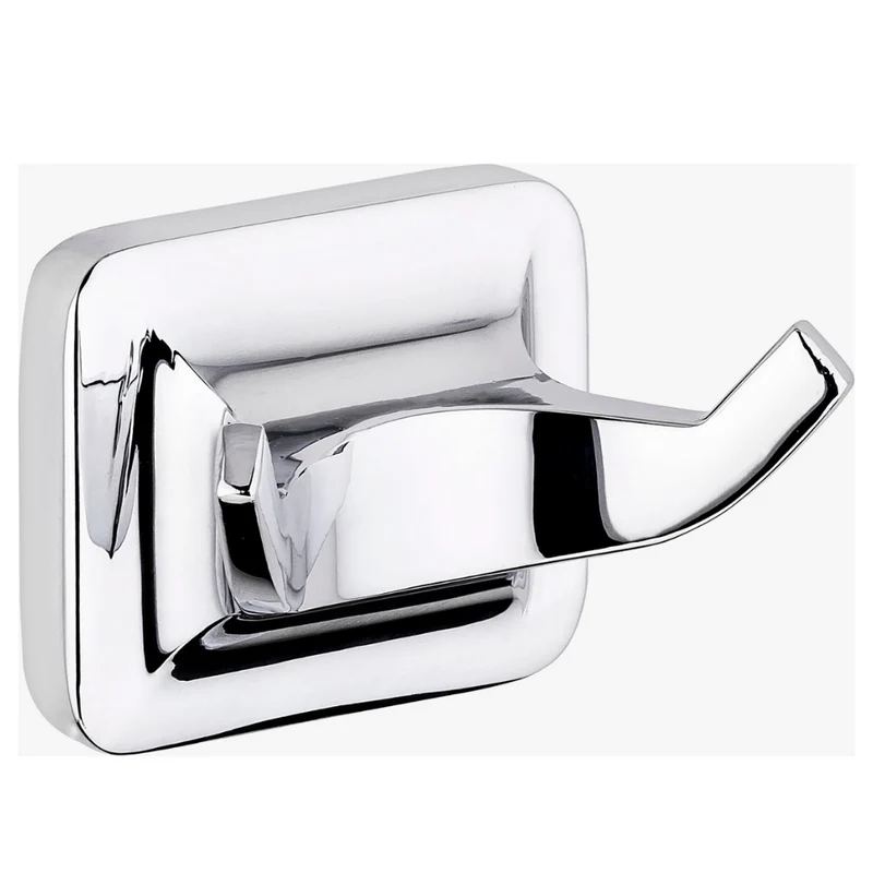 Patère Double UNO Chrome - Crochet Salle de Bain Design