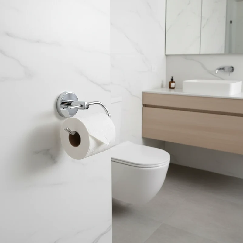 Porte Papier Toilette Chrome Camero SMART Ouvert