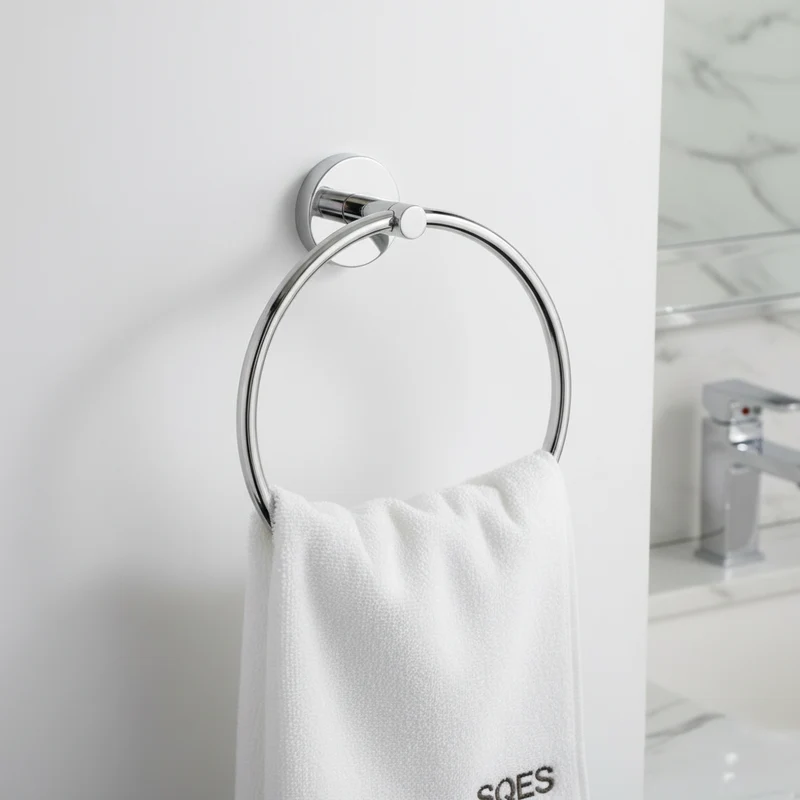 Porte Serviette Anneau Chrome Camero SMART