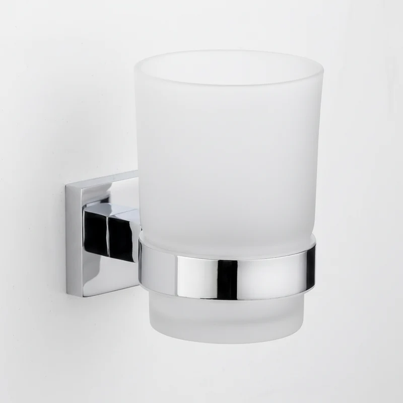 Porte Brosses à Dents Chrome Camero MIA avec Verre