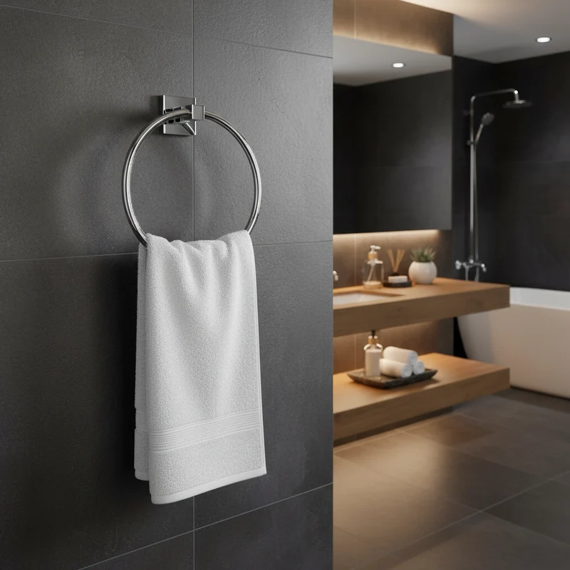 Porte Serviette Anneau Chrome Camero MIA