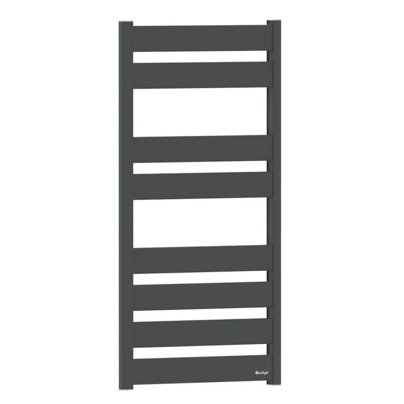Radyal Sèche Serviette Aluminium Noir mat - 1.2M -