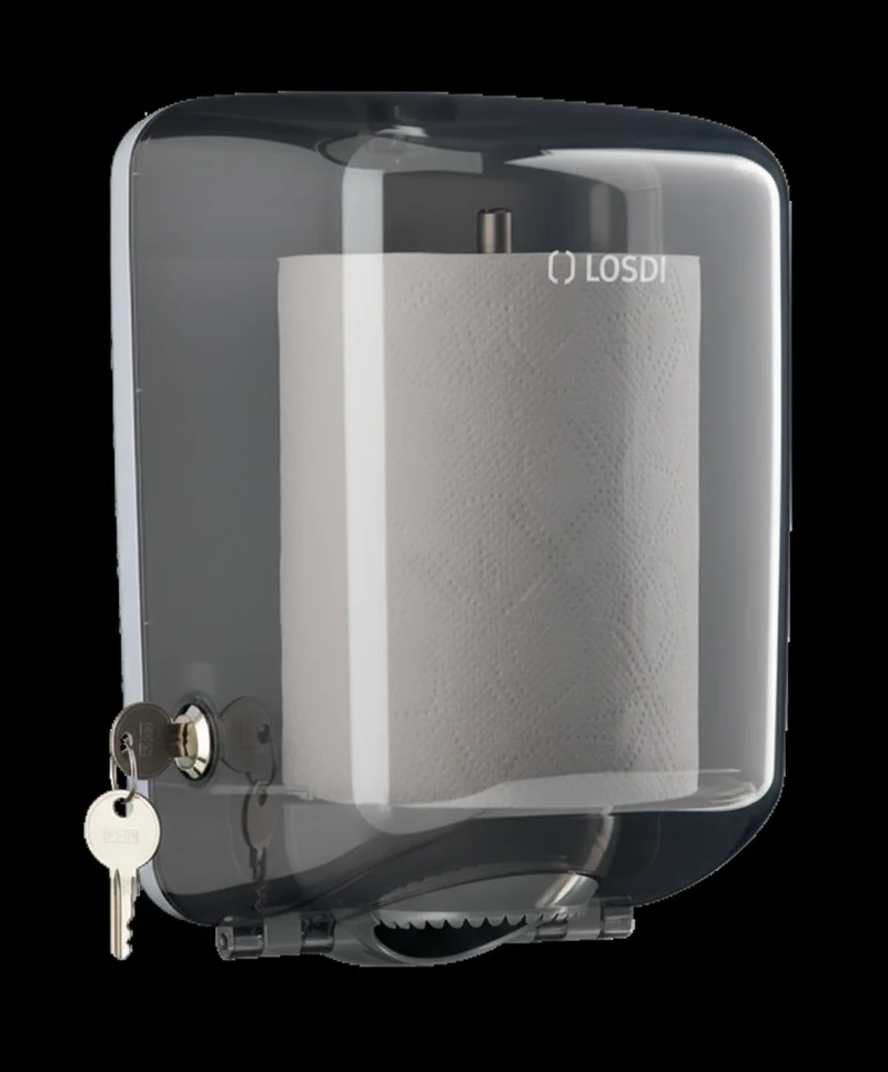 LOSDI Distributeur de Papier à Rouler ABS Fumé ELEGANCE