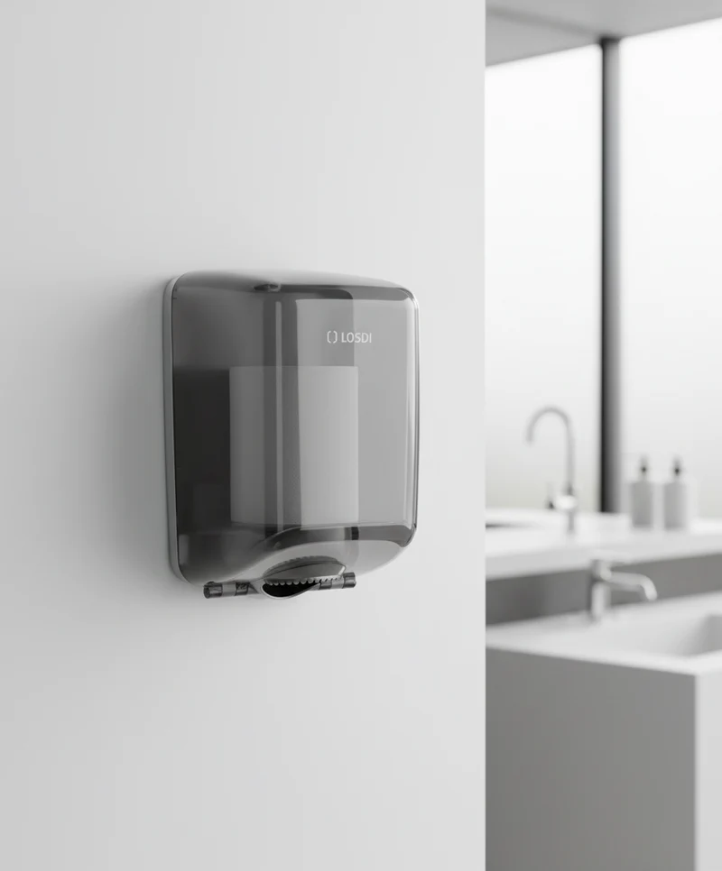 LOSDI Distributeur de Papier à Rouler ABS Fumé ELEGANCE