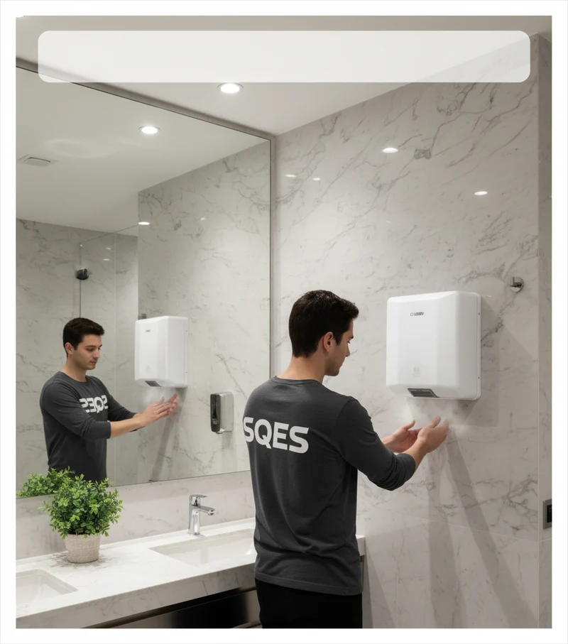 Losdi Sèche mains élégance- Abs blanc - 1600 W