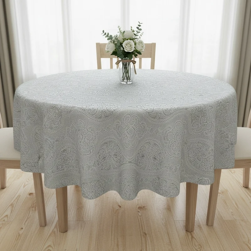 Nappe de Table Verte 1,4m x 2m - Décoration Cuisine Élégante