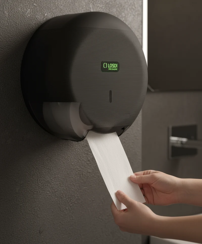LOSDI Distributeur Papier Toilette Géant Noir Mat - CP-3006-MT